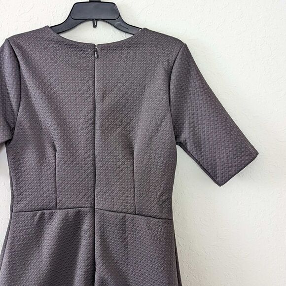 NWT Banana Republic Dress Women's Fit & Flare Midi Gray Brand New Dark Academia - Picture 7 of 10